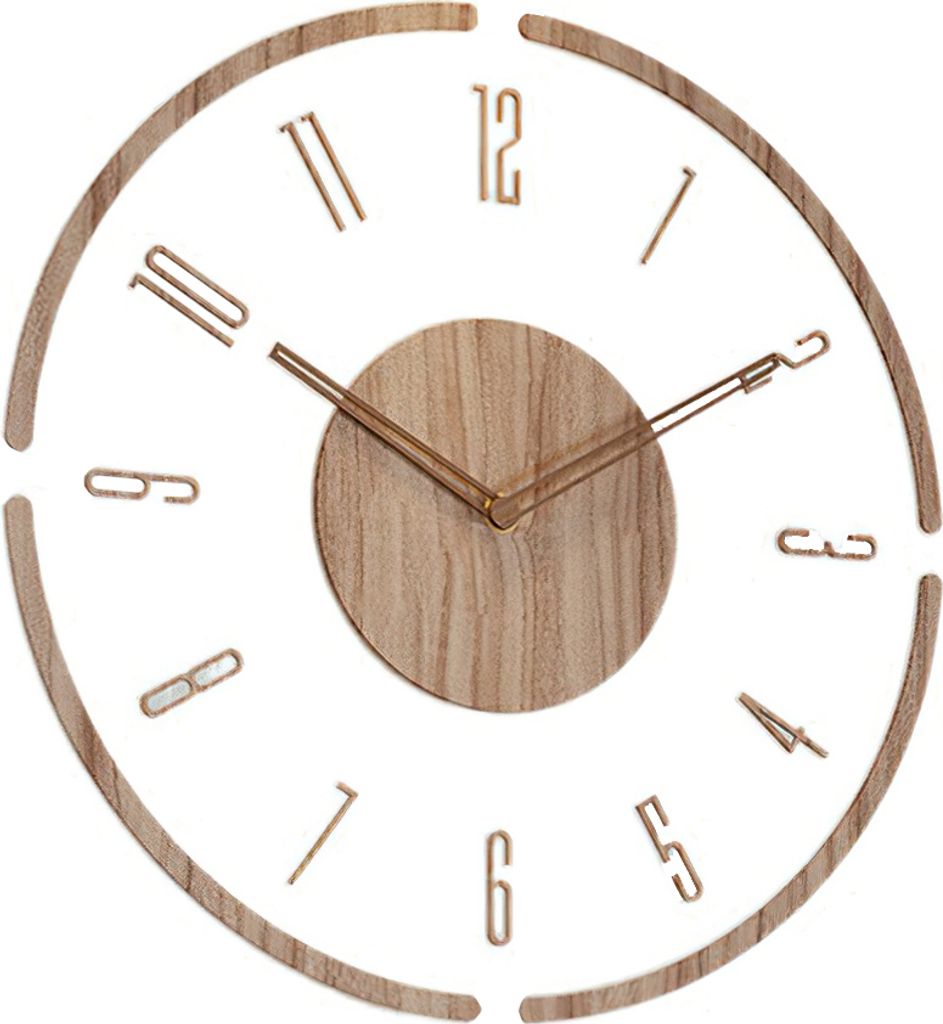 Wanduhr Wanduhr mit Holzgehäuse für Produktbild 1