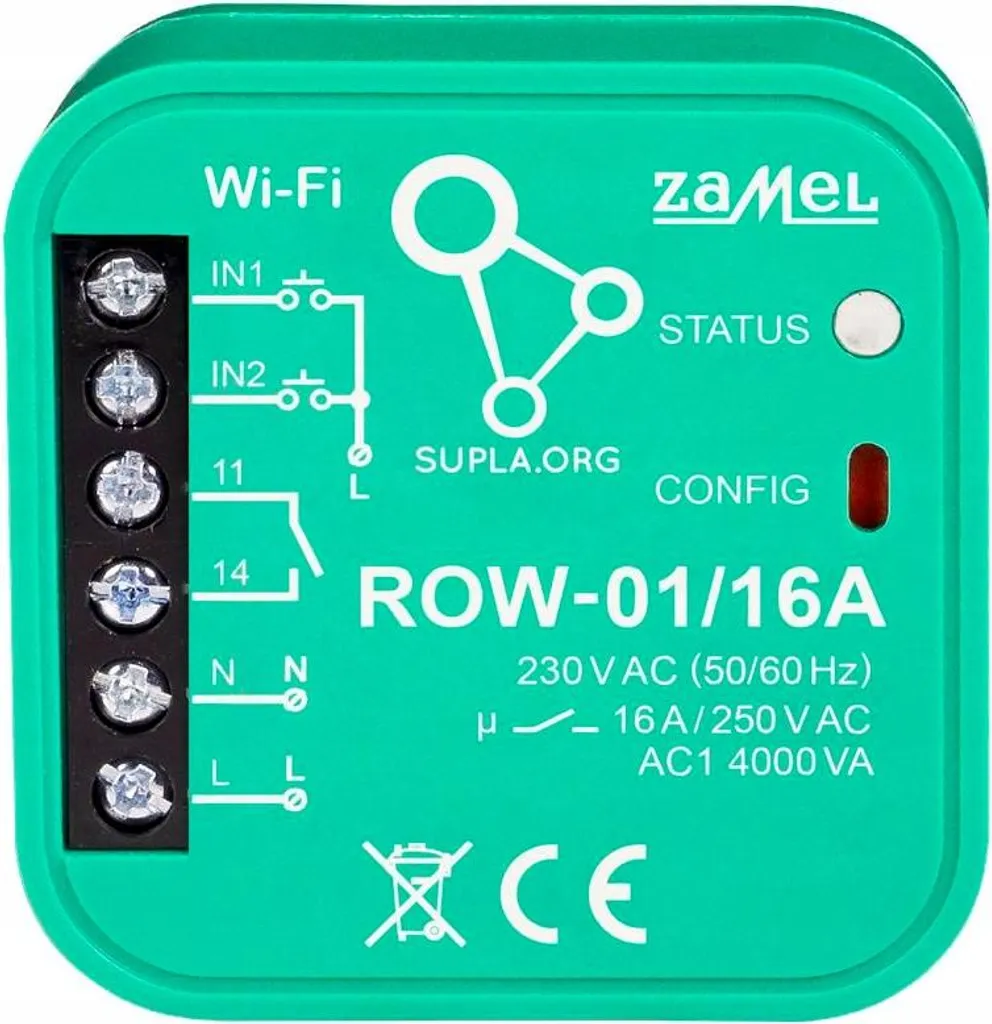 Module de commande WiFi Zamel Supla encastrable pour maison connectée