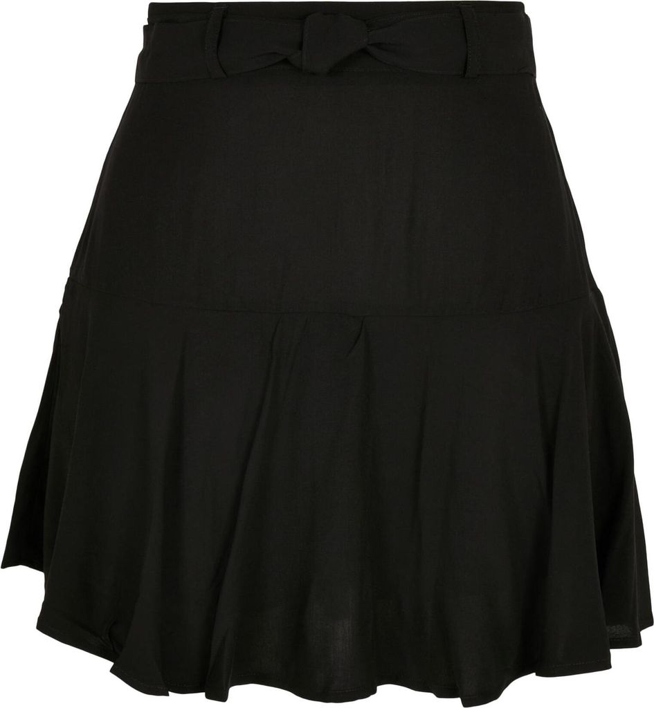 Urban Classics Ladies - Viscose Mini Rock schwarz - 3XL