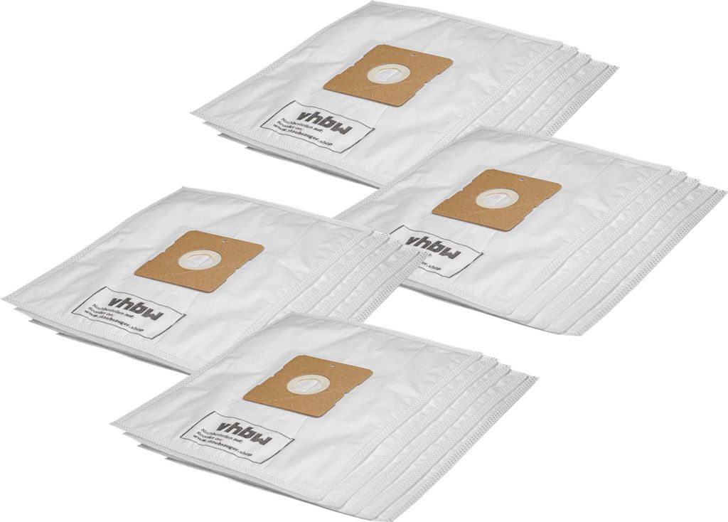 vhbw 20x Staubbeutel kompatibel mit IdeLine 740-108 Speedster, 740-094 Forza 2000, 740-091 Bora, 749-673, 740-114 Staubsauger - 32cm x 27cm Weiß