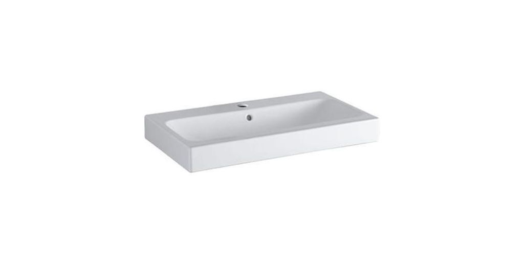 GEBERIT Waschtisch iCon 75 cm weiß KeraTect® Spezialglasur Produktbild 