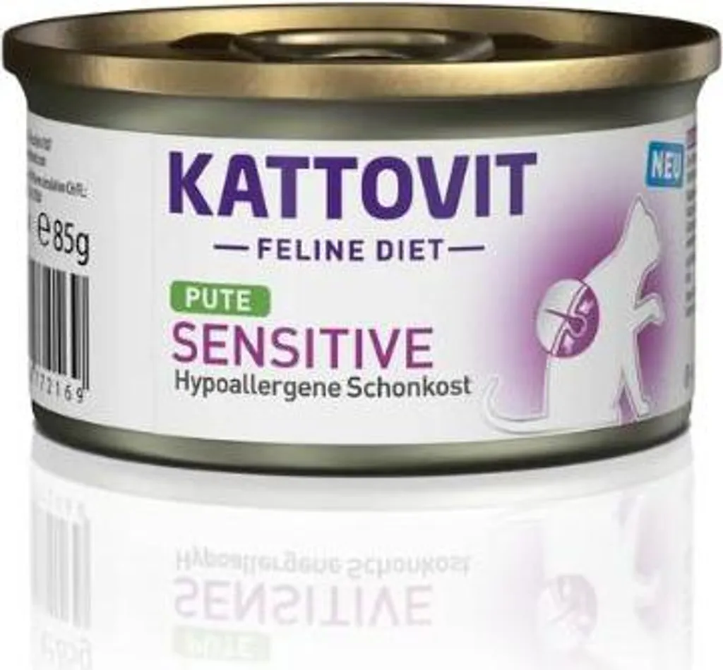Kattovit Sensitive Tacchino 12x85g | Benessere per Gatti Delicati