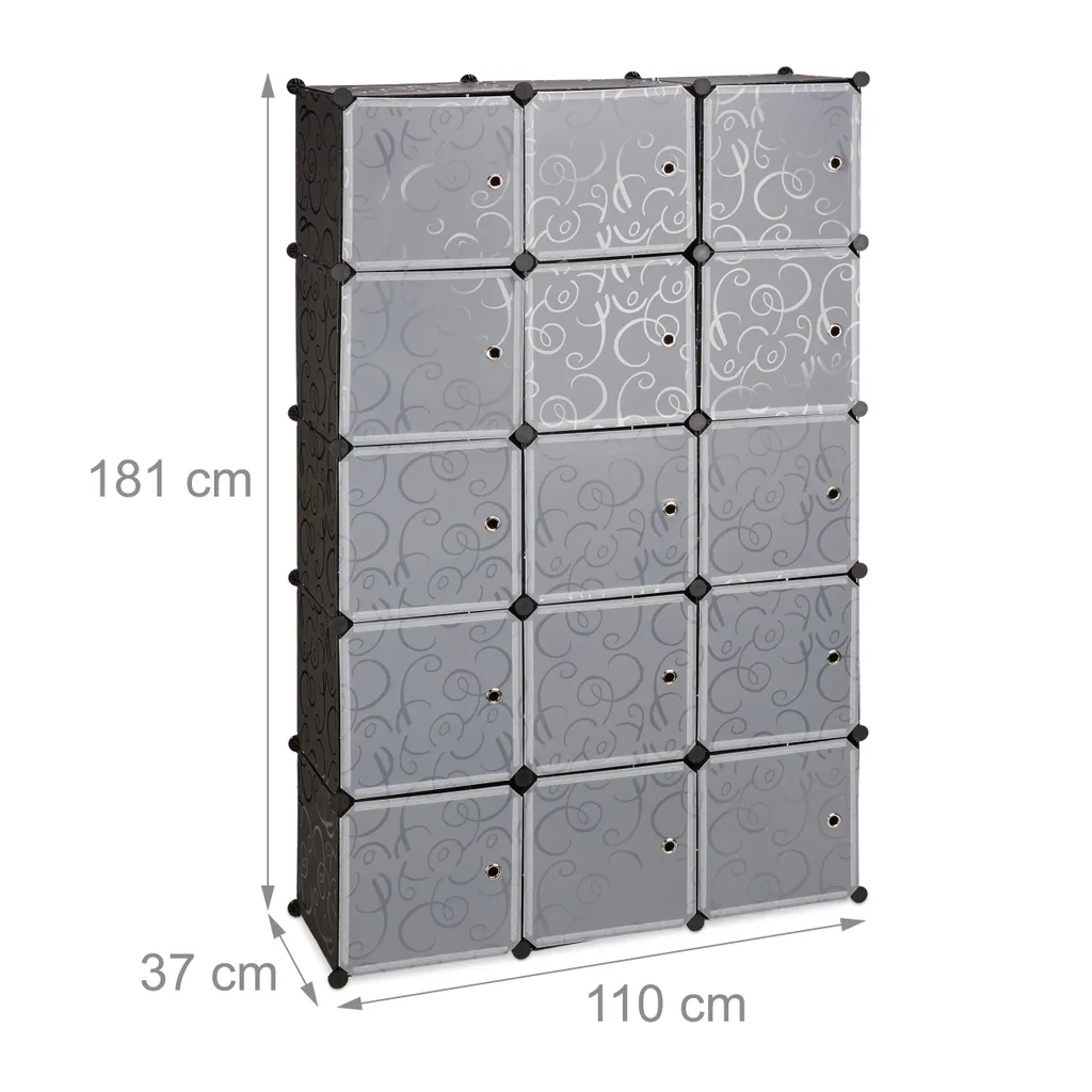 Armoire de Rangement Modulable 11 Compartiments pour Dressing et Maison - 4
