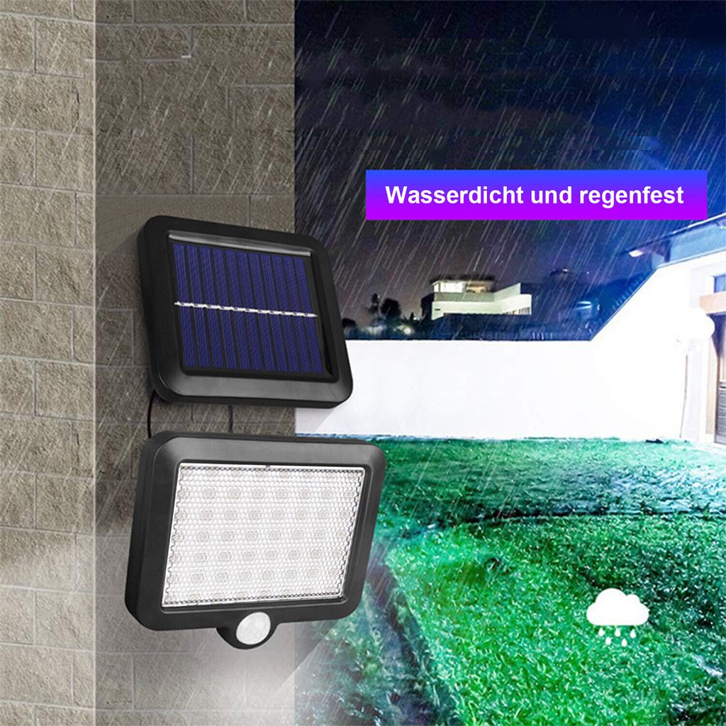 LED Solarleuchte, Außen-Wandleuchte, 56 LED Solarlampen mit Produktbild 6