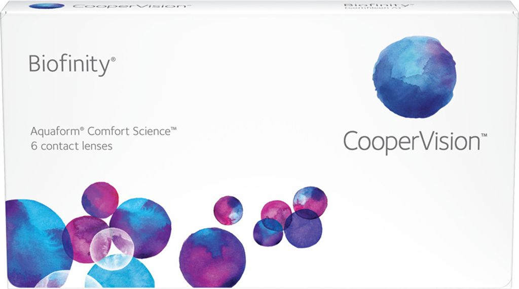 CooperVision Biofinity, Monatlich, 6 Stück(e), 1,4 cm, 8,6 mm, -2.5, Comfilcon A