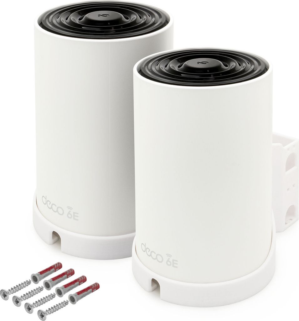 Wandhalterung passend für TP-Link Deco XE75 AXE5400 Mesh WLAN Router Halter 2 Stück