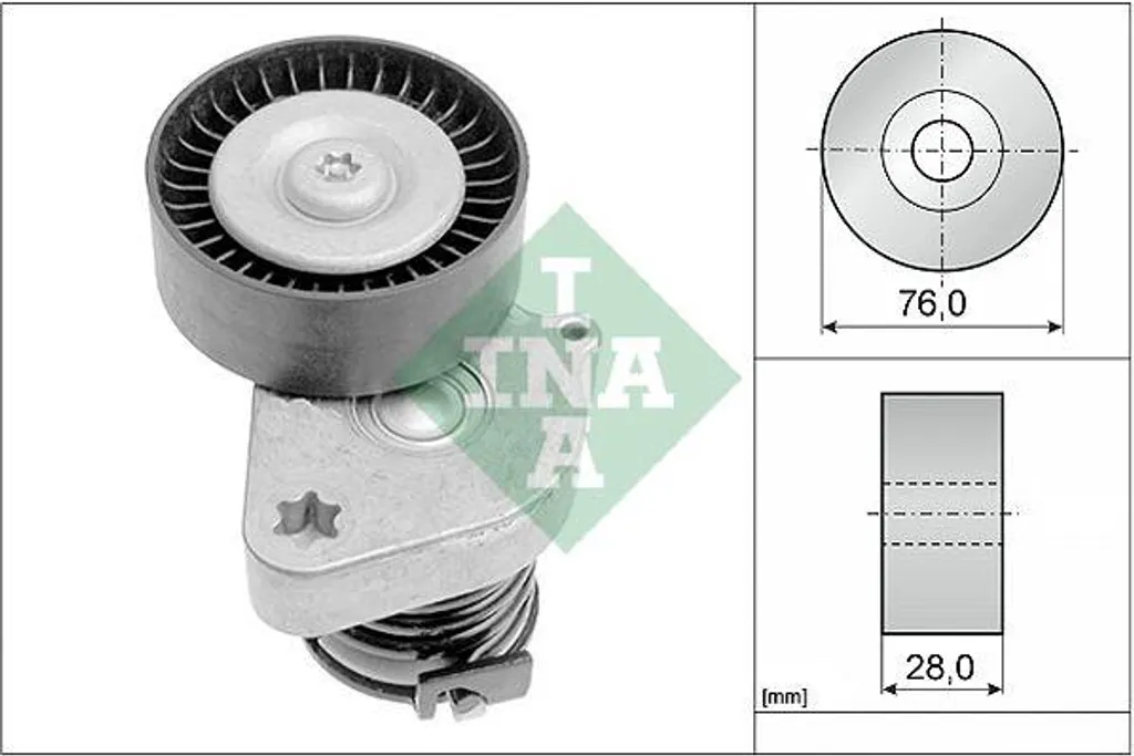 INA 534 0081 30 Tendeur de Courroie Accessoire OE 2712000270 Mercedes