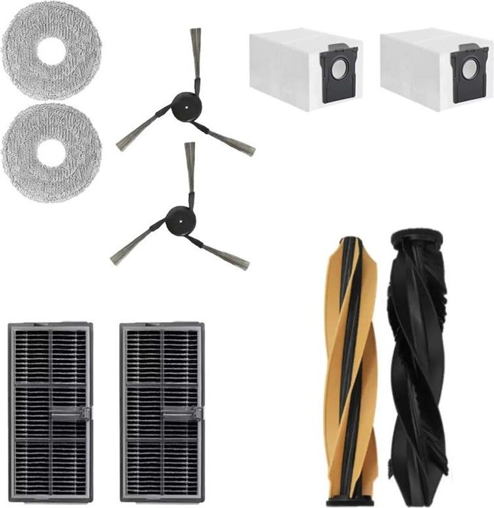 Mobilly Set von Filtern, Bürsten, Mopps und Beuteln für Dreame X50 Ultra, 10 Stück
