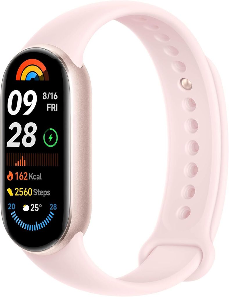 AMOLED Display with 1200 Nits, Sp02 Tracking, Sleep and Heart Rate Monitor, Notifications, 5ATM Waterproof, Mi Fit App, Mystic Rose