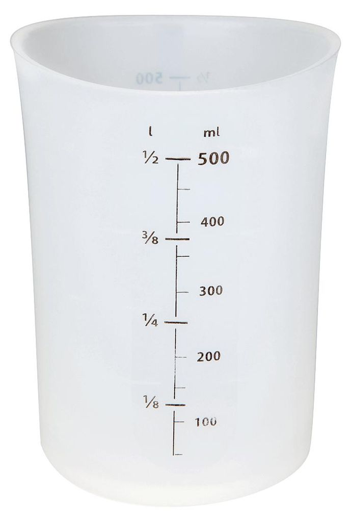 Messbecher aus Silikon 500ml EUROHOME® – 8,5x8,5x13cm – für Produktbild 