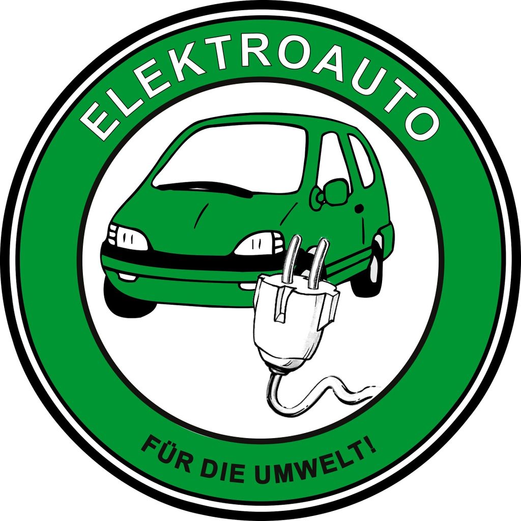 Aufkleber Elektroauto - Für die Umwelt! Ø 60 mm Produktbild 