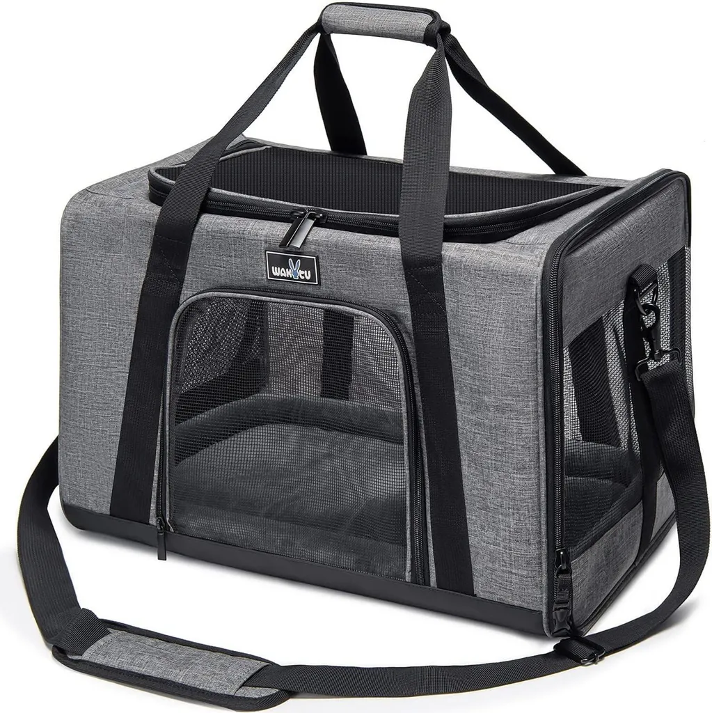 Caisse de transport voiture pour chat et chien - Sac de voyage souple