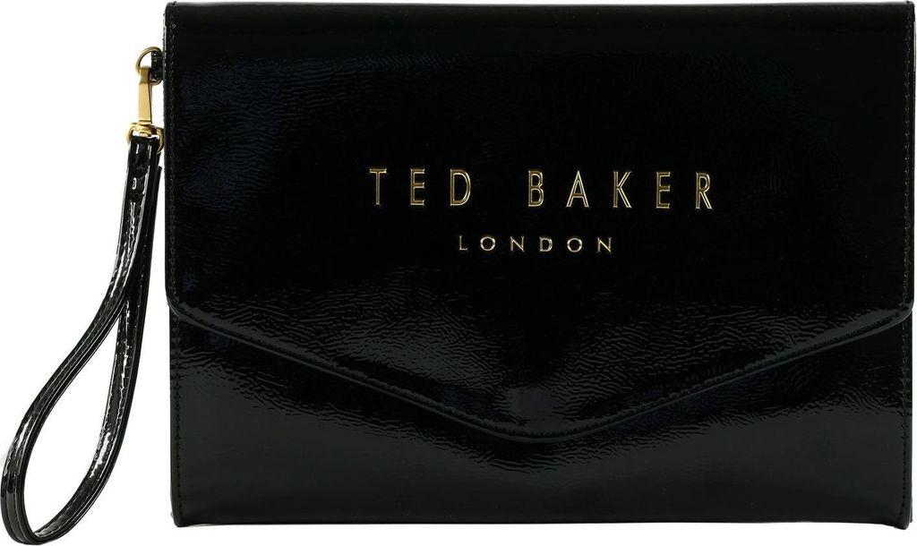 Ted Baker Clutch Handgelenktasche Crinkie Crinkle Icon Pouch Black schwarz