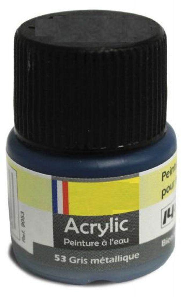 Heller 9053 - Peinture Acrylic 053 gris metallique, 12ml - Neu