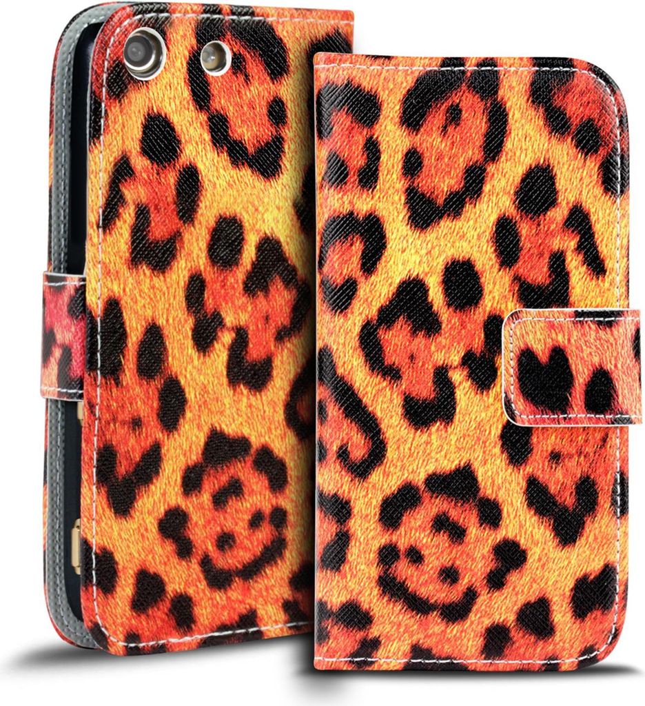 Handy Tasche für Sony Xperia M5 Hülle Kunstleder Motiv Schutzhülle Case