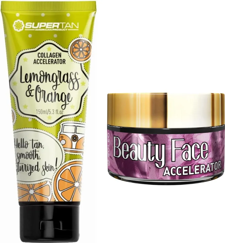 Supertan Citronella e Arancia + Viso di Bellezza | Kit Abbronzatura Rapida