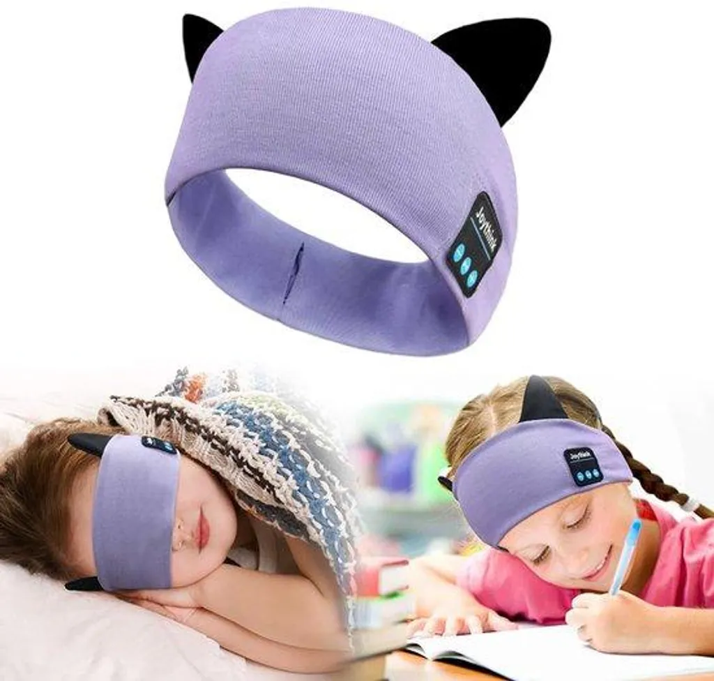 Masque de sommeil connecté pour enfant, écouteurs fins et bandeau dodo