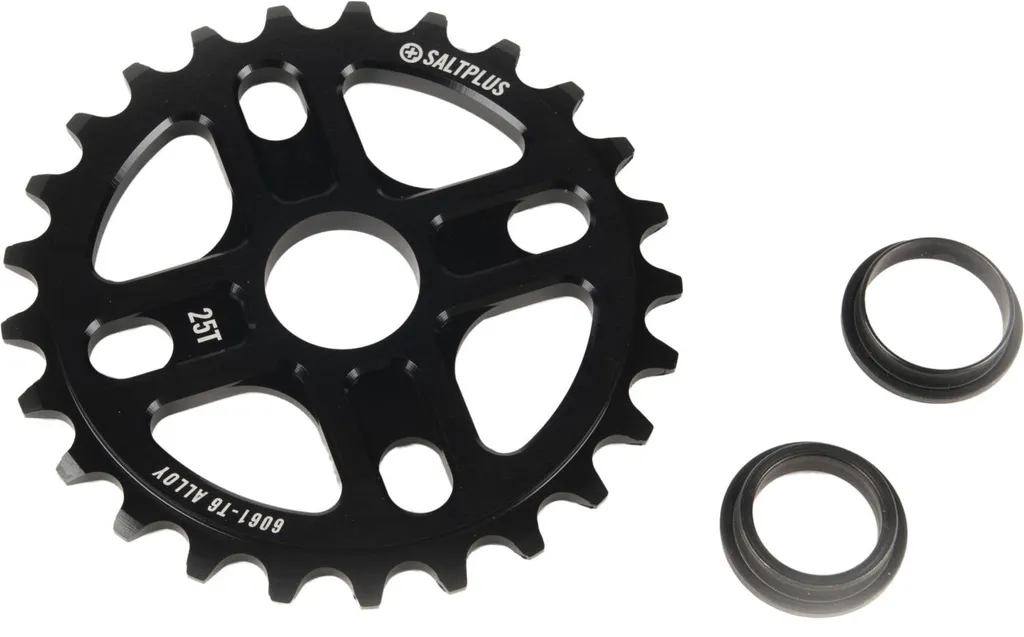 Pignon BMX Salt Plus Manta 25T Noir - Finis les Sauts de Chaîne en Ride