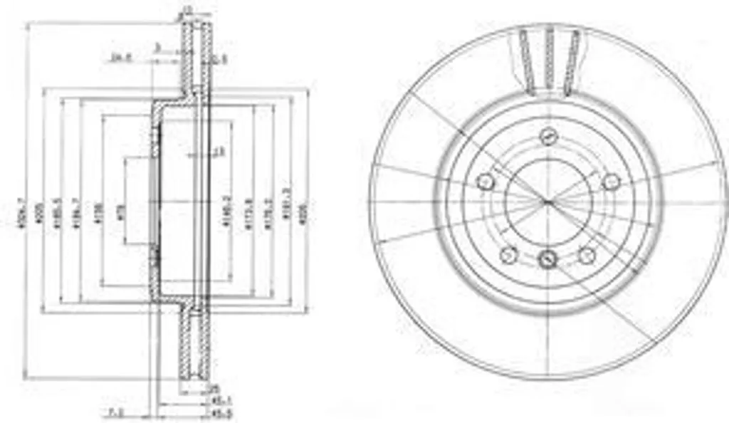 Disque de frein avant pour restauration du freinage de BMW Z4 E86