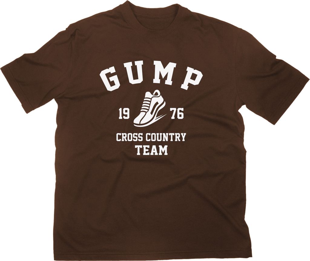 Styletex23 T-Shirt Forrest Gump Cross Country Team, braun, XXL