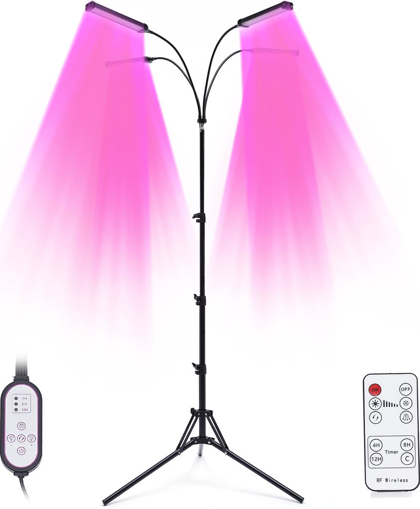 Pěstební světlo se stojanem a klipem 30W 420 LED podlahové Obrázek produktu 