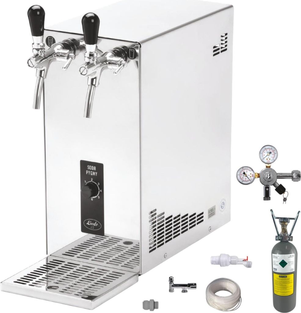 Tafelwassergerät Wasserzapfanlage Zapfanlage 25 Ltr/h Soda Pygmy SET mit 2Kg CO2