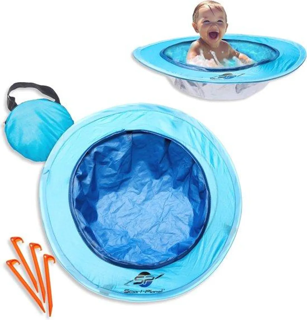 Bébé au frais : Piscine gonflable sécurisée contre la chaleur de l'été