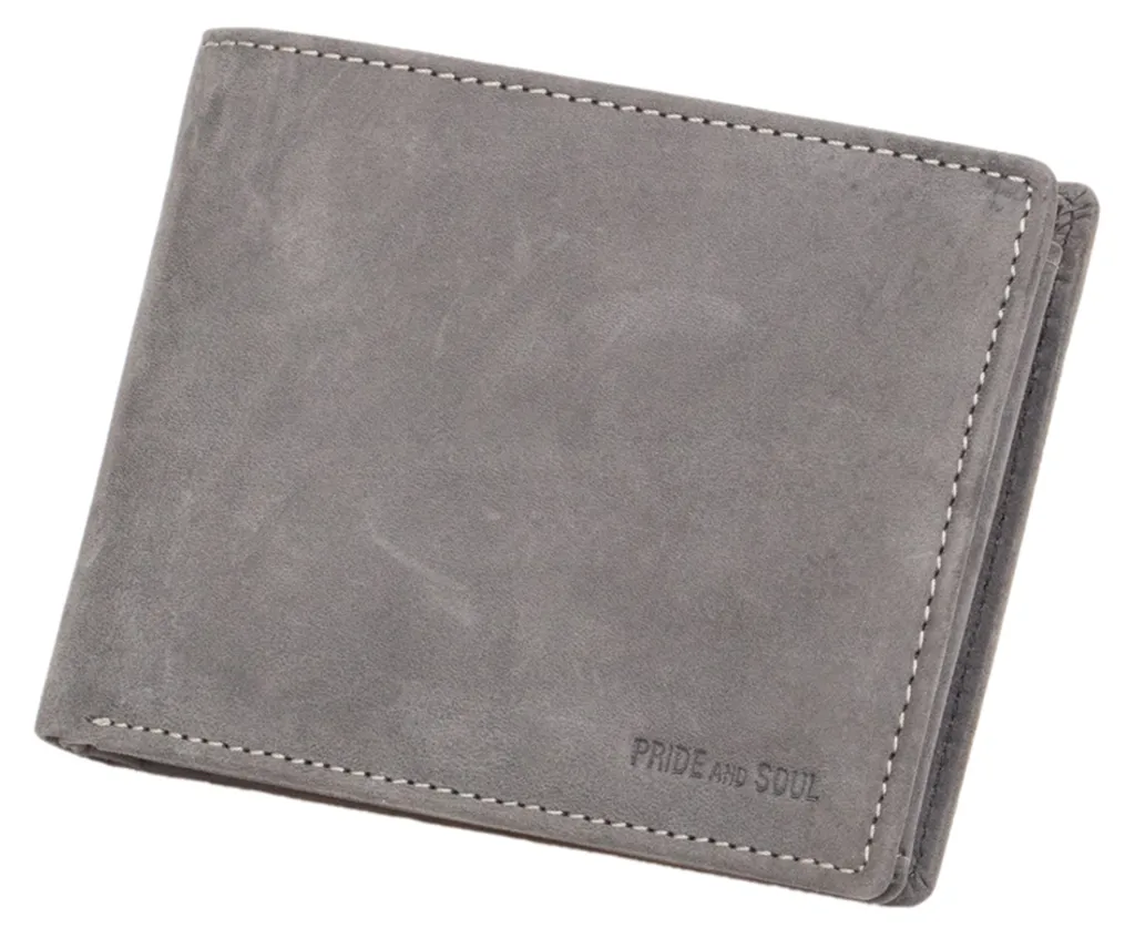 Portafoglio RFID PRIDE&SOUL 47254 Grigio: Sicurezza Dati e Pelle Top