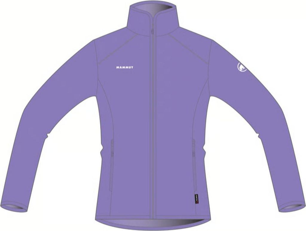 Violette Mammut Innominata ML Jacke für Damen mit Stehkragen und Reißverschlusstaschen vorne