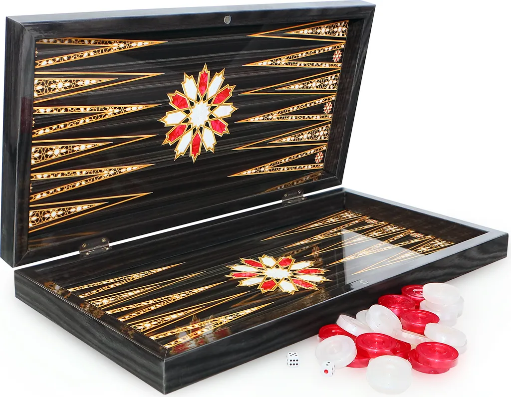 Backgammon de Luxe XXL en Bois - Coffret Orient Tavla Finition Premium