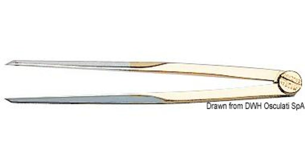 Spiegelpolierte Trennwand, 177 mm lang, Osculati 26.141.61