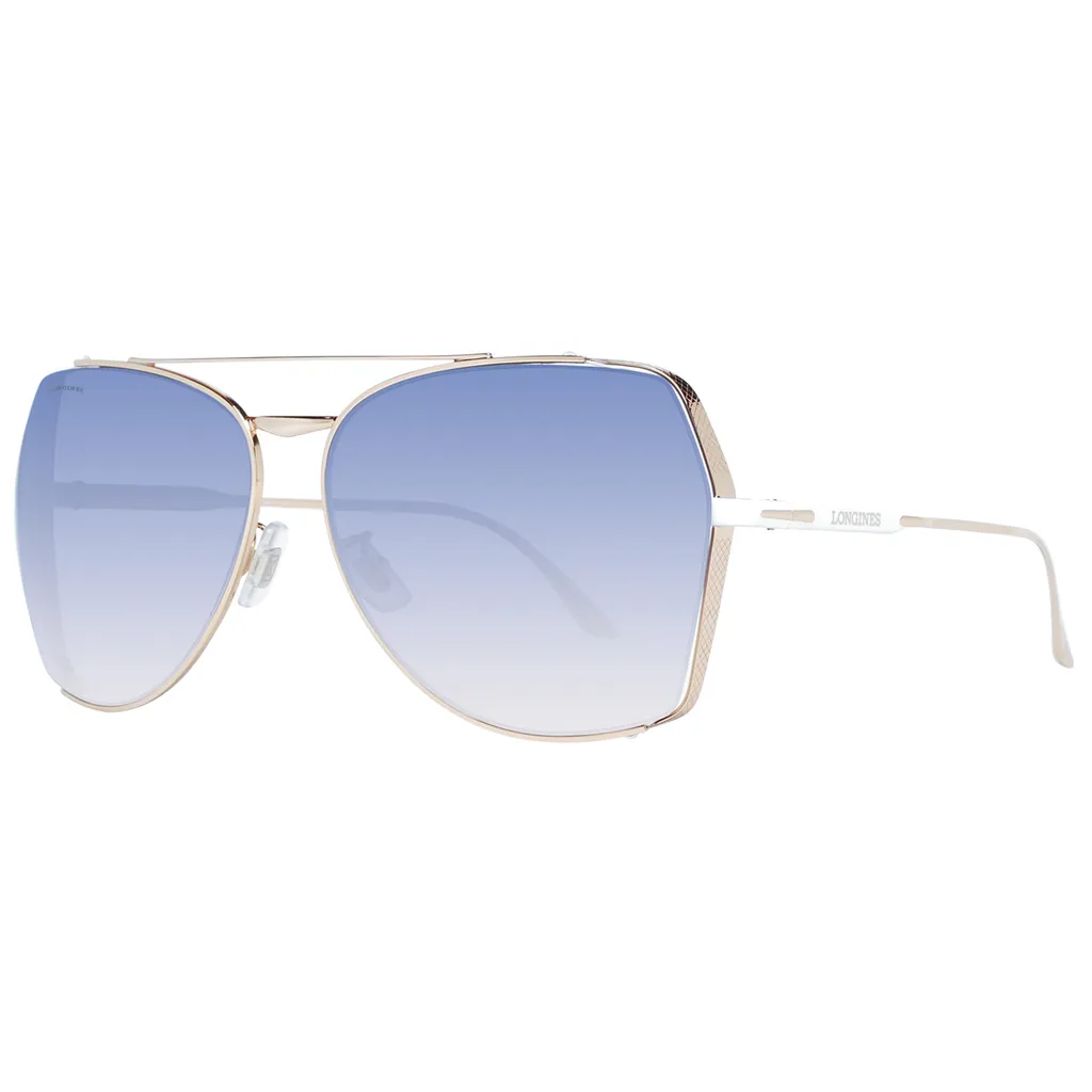 Longines LG0004-H 33W Lunettes Solaire Verres Polarisés Taille 62 Or