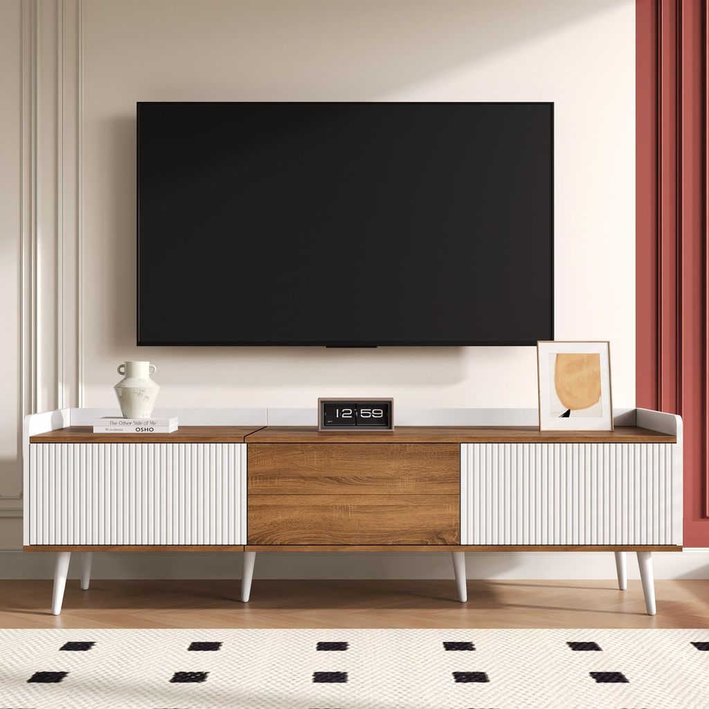 Merax TV-Schrank mit 3 Türen, TV-Lowboard 160 cm mit Produktbild 