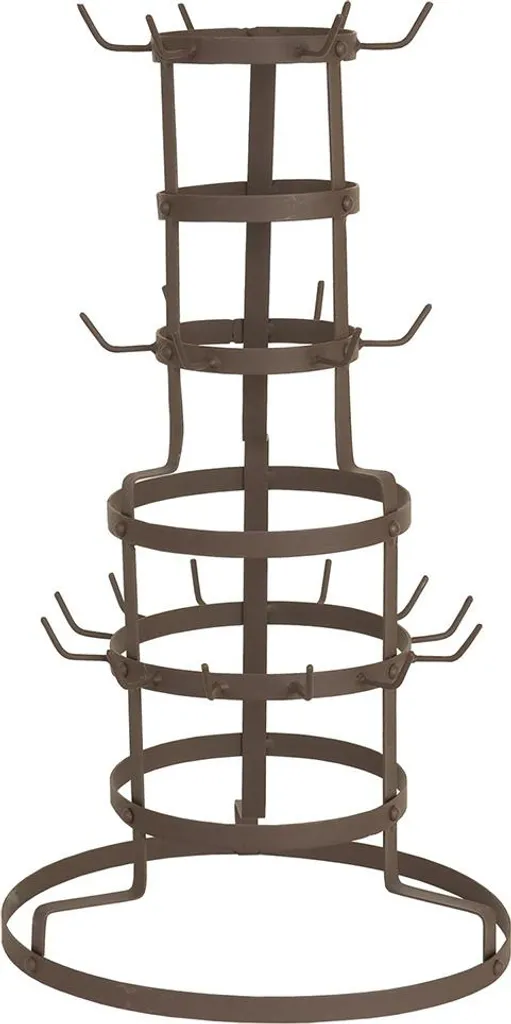 Offerta Portabicchieri Clayre & Eef Ferro Ø 30x54 cm Marrone Vintage