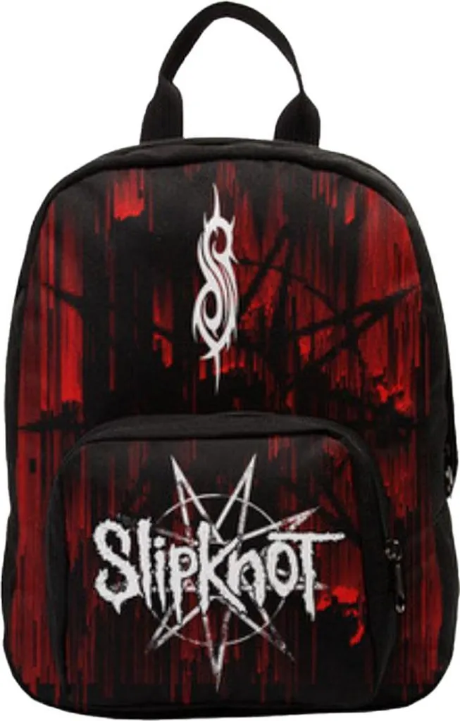 Mini Sac à dos Slipknot Glitch Noir/Rouge RO14401 pour Fans de Musique