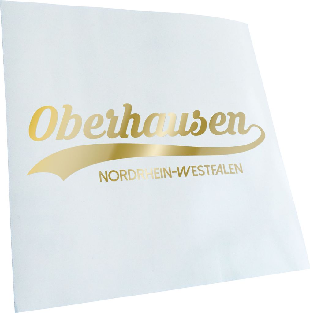 Kiwistar - Autoaufkleber - Oberhausen Nordrhein-Westfalen - Dunkelgrau - 20x6cm - Aufkleber für Auto, Laptop, Fahrrad, LKW, Motorrad mehrfarbig JD...