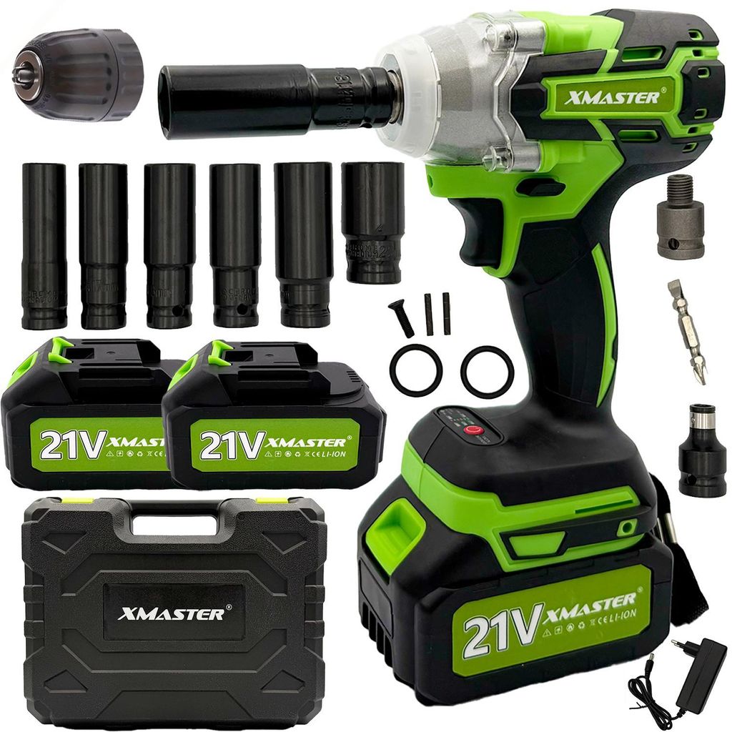 XMaster akumulátorový rázový uťahovák, 21V bezkefový rázový Obrázok produktu 