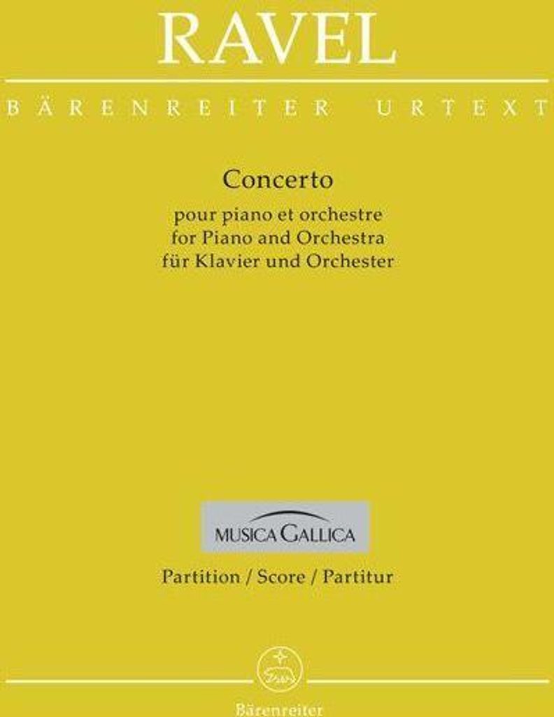 Concerto für Klavier und Orchester G-Dur