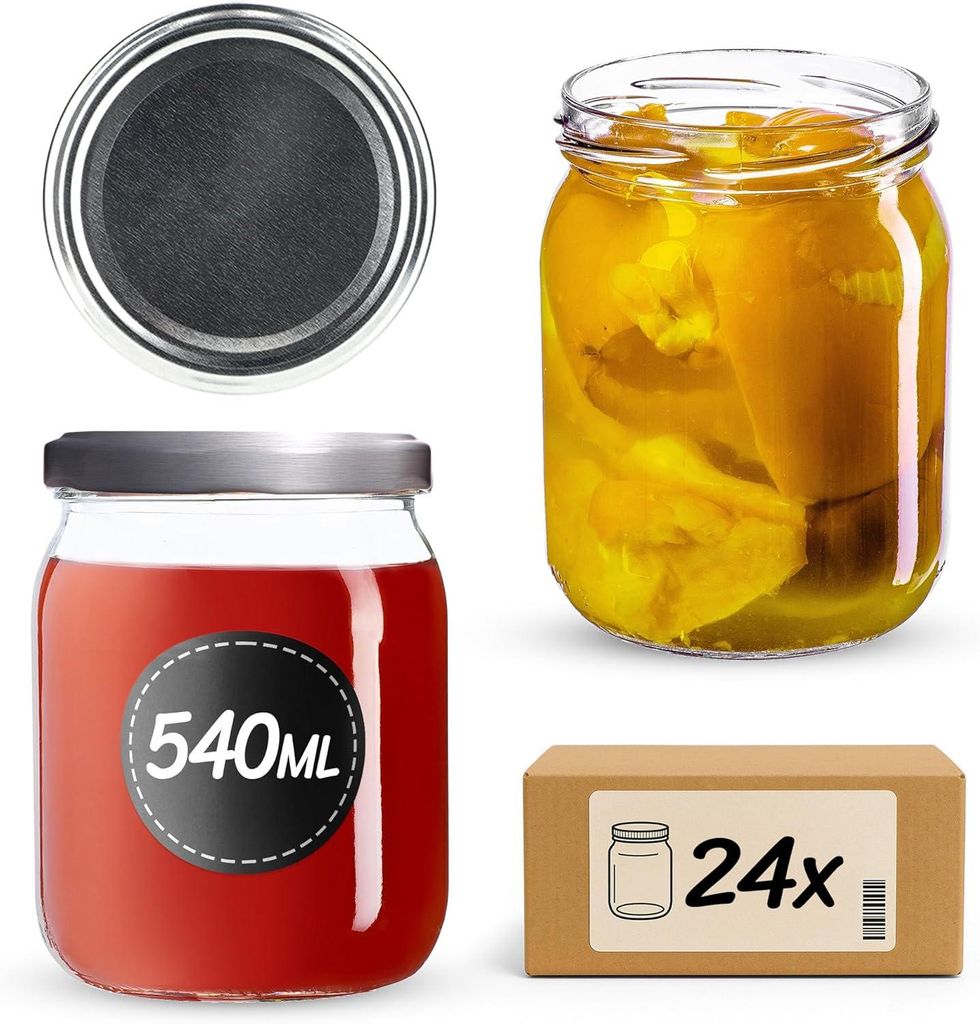 KADAX Einmachgläser mit Deckel "Senna", Marmeladengläser, Produktbild 