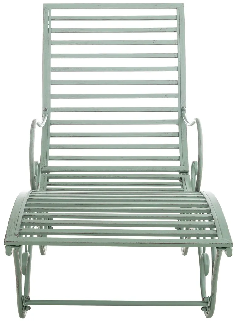 Chaise longue de jardin Amiens en aluminium gris anthracite design