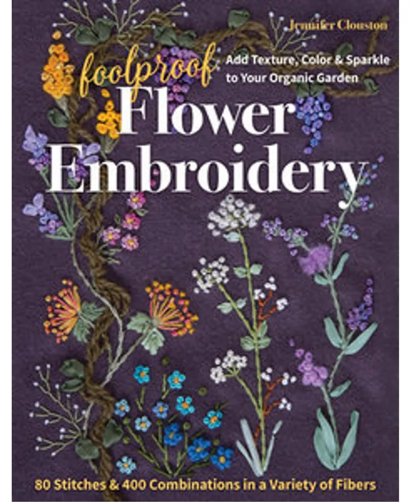 Cercle de Broderie Florale Guidée - Set de Broderie DIY Motif Nature