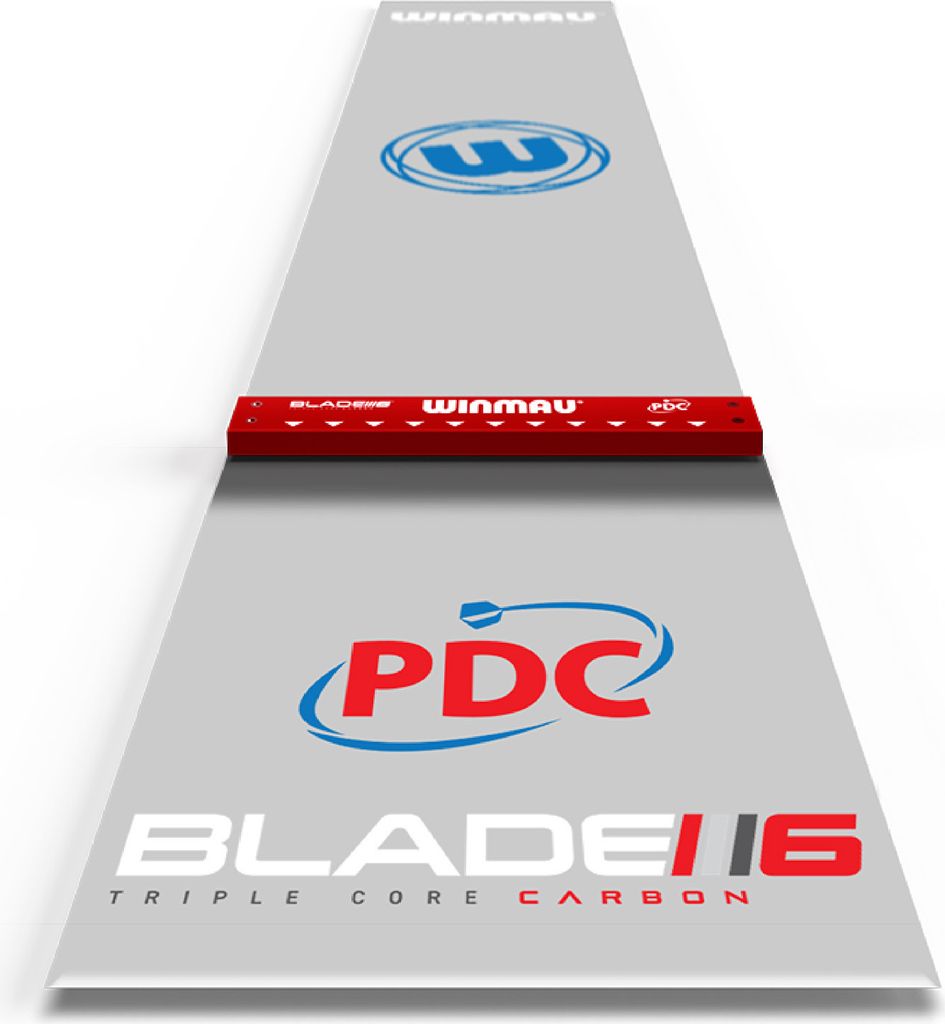 Winmau Bodenschutz Clearzone PVC Dart Mat Int Oche 8213 Dartteppich
