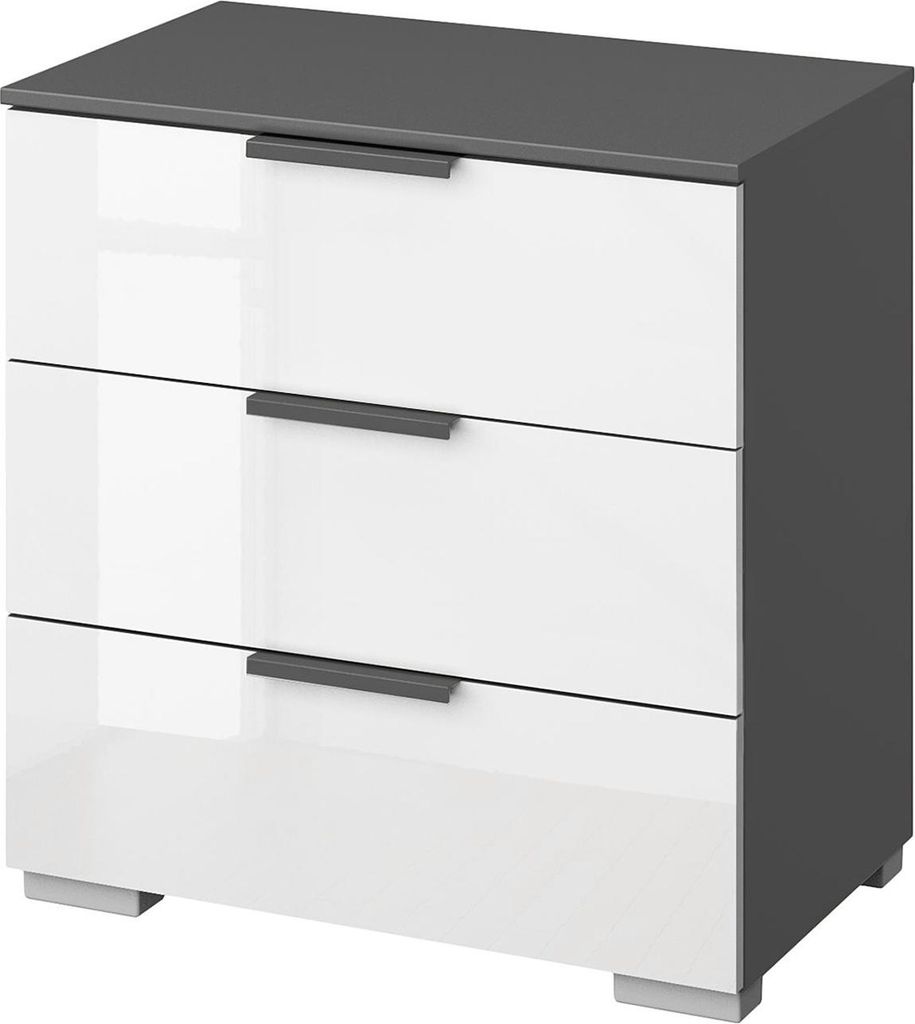 home24 Nachtkommode mit 3 Schubladen