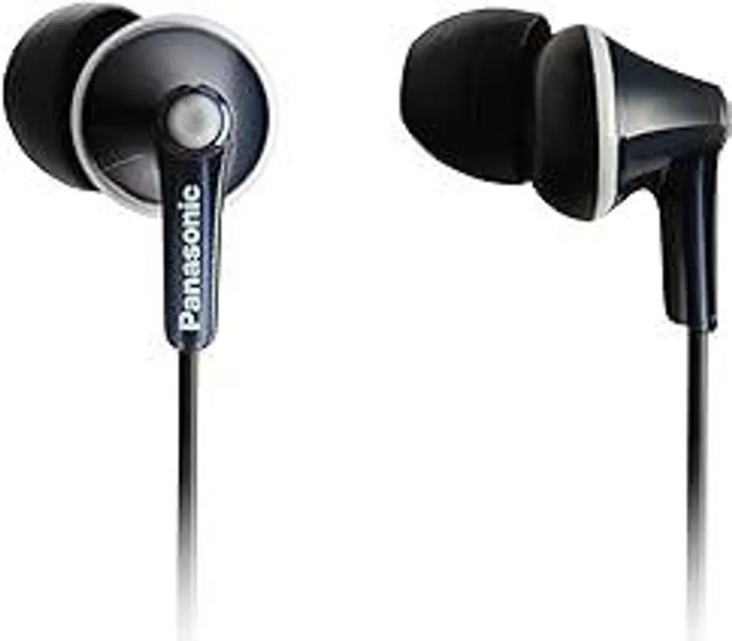 Panasonic RP-HJE125E-K: Auricolari Neri Resistenti con Design ErgoFit