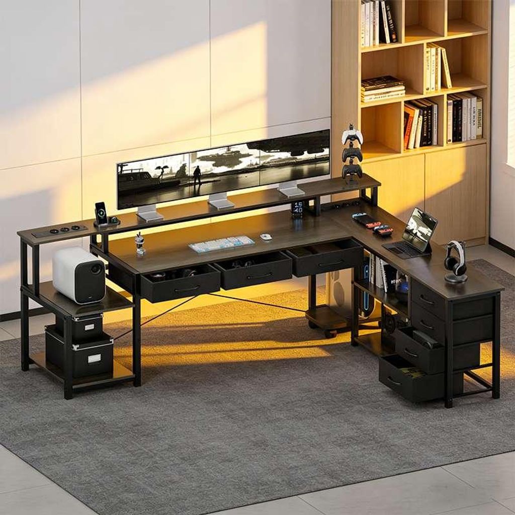 ZELURXX Kabelloses Glätteisen Lockenstab 2-in-1, 4800mAh, Keramikbeschichtung, 10 Temperaturstufen, tragbar, schnelles Aufheizen, Typ-C, Schwarz