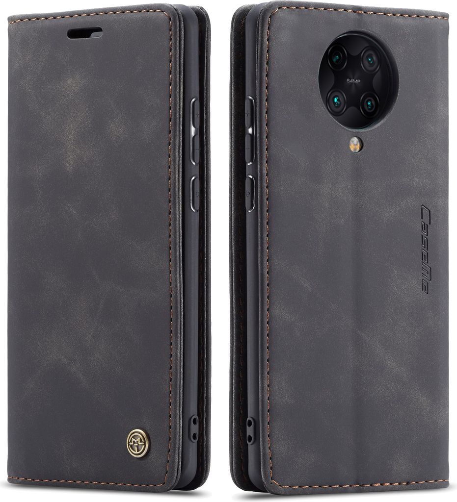 Redmi K30 Pro Hülle, LaimTop Retro Kunstledertasche TPU Innere, Kartenfächer, Magnetverschluss, Klapphülle mit Standfunktion Schutzhülle für X...