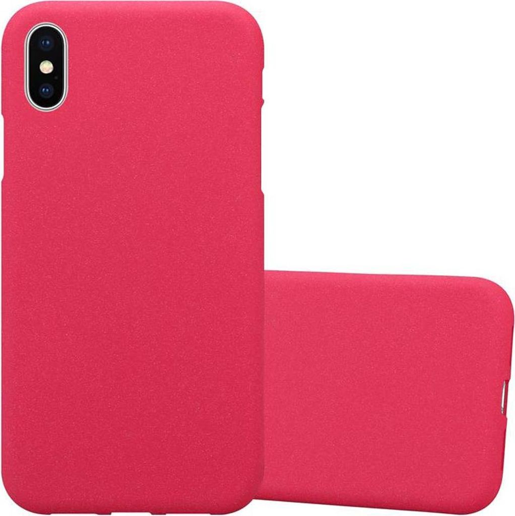 Cadorabo Schutzhülle für Apple iPhone XS MAX Hülle in Rot Handyhülle TPU Etui Cover Case