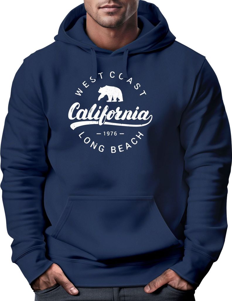 Hoodie Herren California Republic Kapuzen-Pullover Männer Neverless navy 3XL