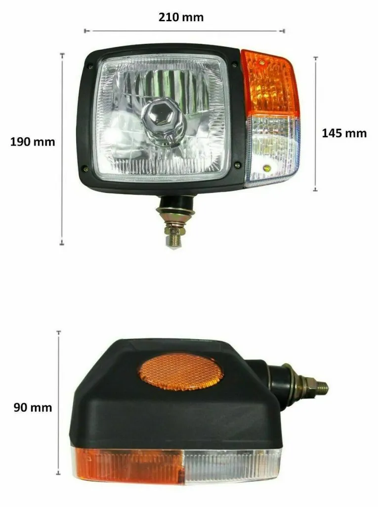 Optique de phare avant gauche avec clignotant pour moissonneuse-batteuse - 2