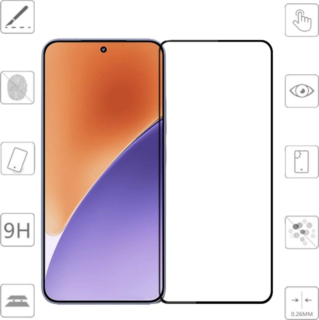Für Xiaomi 15 2x 3D Premium Display Full LCD H9 0,3mm Hart Glas Folie Schutz